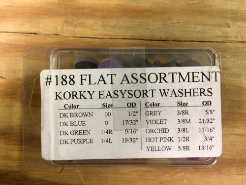 Korky Easysort Beveled Faucet Washer #188*100pack Size Asst.- New In Package