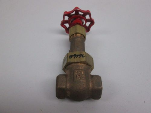 NEW WALWORTH 11 BRONZE THREADED 3/8 IN NPT GATE VALVE D267044