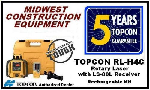 Topcon RL-H4C Construction Laser - Rechargeable - 5-YR Warranty - NEW