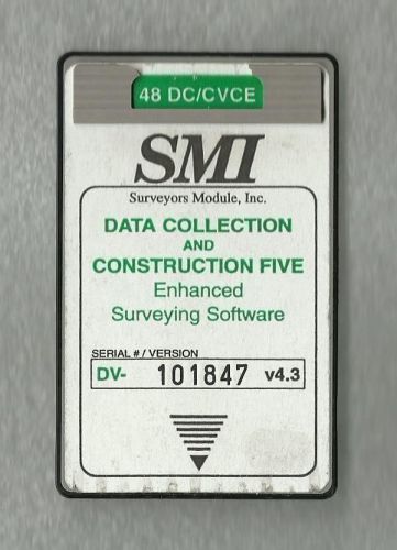 SMI 48 Construction Five Card for HP 48GX Calculator