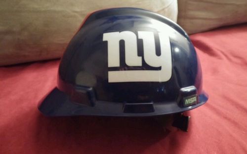 Ny giants size md construction safety helmet hardhat type1 class e, msa inpected for sale