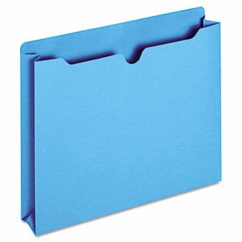 Globe-weis File Jacket, Two Inch Expansion, Letter, Blue, 50/Box (GLWB3043DTBLU)