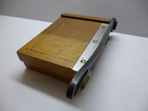 Vintage Mini Paper Cutter Solid Wood *Made in Japan