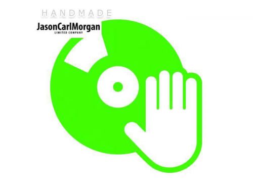 JCM® Iron On Applique Decal, DJ Neon Green