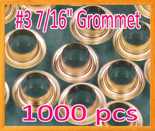 1000 #3 7/16&#034; grommet and washer brass eyelet grommets machine sign punch tool for sale