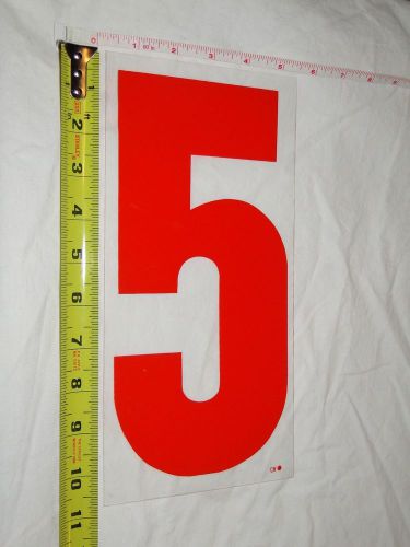 Replacement Plastic Number for Outdoor Marquee Portable Sign Plastic 11&#034; # &#034;5&#034;