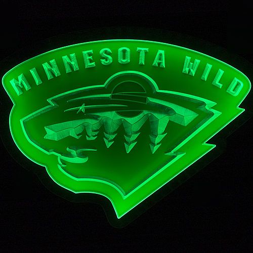 ZLD076 Decor MINNESOTA WILD NHL Sport Beer PUB Bar LED Energy-Saving Light Sign
