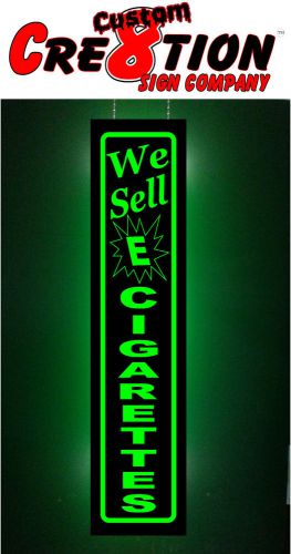 LED Light box sign - We Sell E Cigarettes - Neon / Banner Alternative - 46&#034;x12&#034;