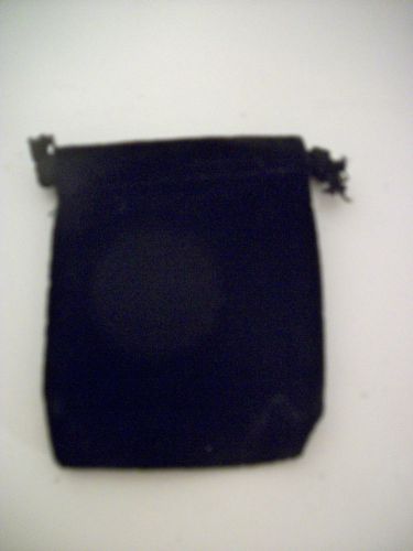 New Black Velvet Pocket Watch/Jewelry Drawstring Gift Pouches 3&#034;
