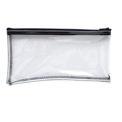 Mmf Zipper Top Wallet Bag - 11&#034; X 6&#034; - Vinyl - 1each - Clear (MMF234041720)