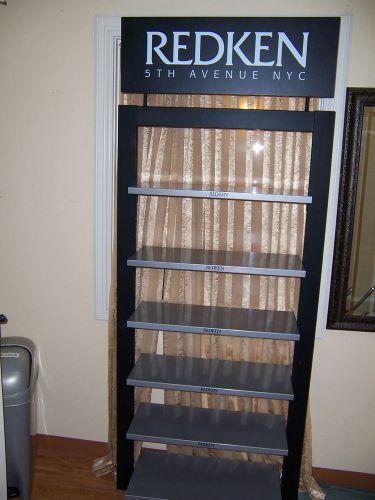 Redken salon product retail display shelf for salon rare double sided sturdy for sale