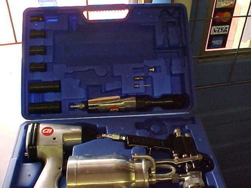 Cambell hausfeld air tool kit , wrench, ratchet, sprayer, sockets and case for sale
