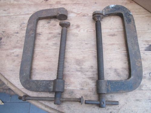 G clamps. 8&#034; g clamps.vintage clamps.heavy duty clamps.large 8&#034; g clamps.clamps for sale