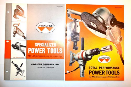 Walter power tools for metalworking &amp; construction catalogs p68 &amp; p-723 #rr421 for sale