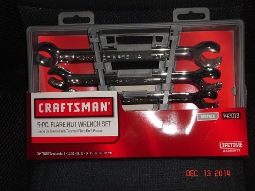 Craftsman 5 pc. Flare Nut Wrench Set Standard Metric