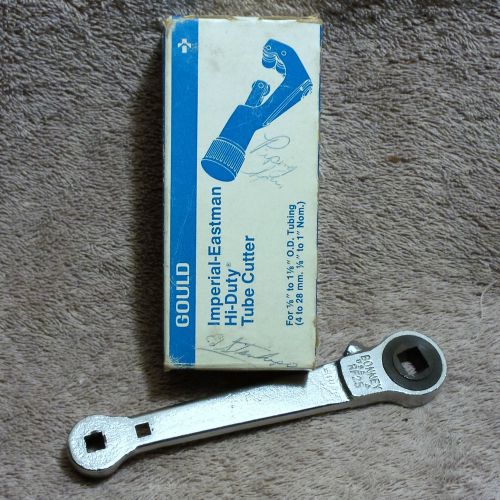 Gould Imperial 274-FC Tube Cutter and Bonney RF25 Refrigeration Tool Ratchet