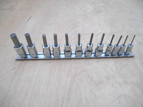 SNAP-ON 3/8&#034; DRIVE SAE  FA  HEX BIT SET , 1/16 - 3/8&#034; , 12 PIECES