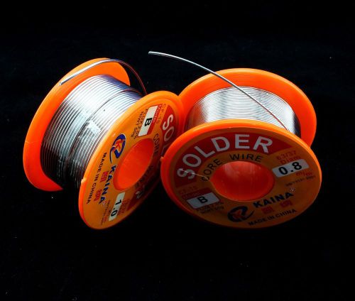 Solder 63/37 Tin Lead  Flux Soldering Welder Iron Wire Reel 0.8mm 50g Rosin Core