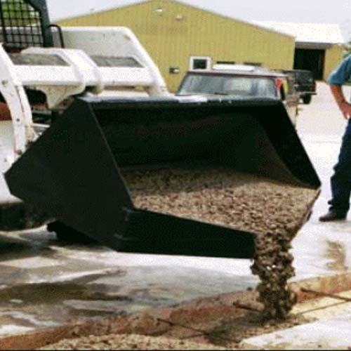 Skid steer concrete bucket - 1,600 lbs (1/2 cubic yard) capacity - commercial for sale