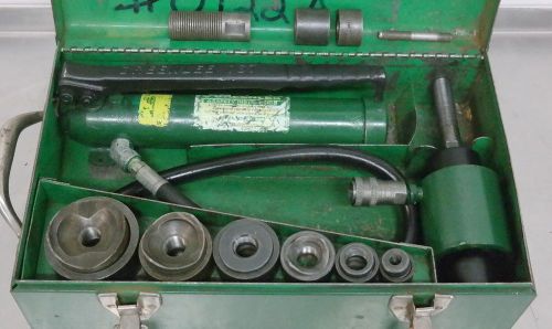 GREENLEE 7306 Knockout Punch Hydraulic Driver Set 1/2” to 2” Dies Pump Ram