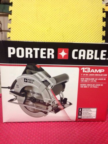 Porter cable pc13csl laser 7 1/4&#034; circular saw 13 amp 120v for sale