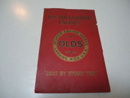 Rare, 1911 Olds/Seager Engine Works, Hit Miss Gas Engine Brochure, Lansing, Mi.