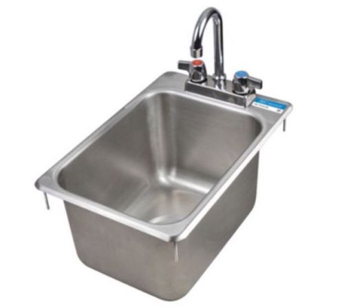 DROP-IN SINK, 1 COMPARTMENT 18&#034; X 12&#034; X 9 - NSF