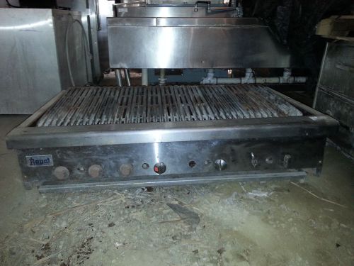 Royal Natural Gas Chargrill Grill Countertop 4&#039; RSRB-48 40,000 BTU Commercial