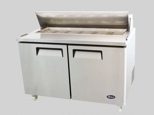 New atosa msf8303 two big door salad sandwich table refrigerator nsf. for sale