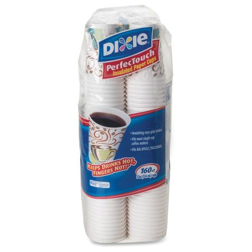 Dixie Perfectouch Insulated Hot Cups - 12 Oz - 160/pack - Paper - (5342cdsbp)