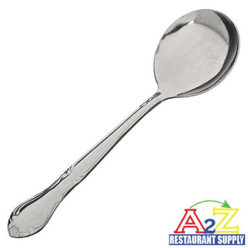 48 pcs restaurant quality stainless steel bouillon spoon flatware sunflower for sale