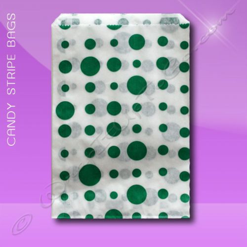 Candy Stripe Bags 7 x 9 –  Green Dots