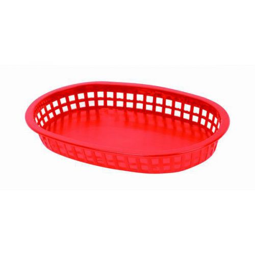 4 PC Large 10-3/4&#034;  Fast Food Basket Baskets Tray RED New