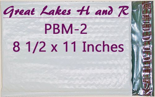 6 PBM-2 11 x 8 1/2&#034; ID Self-Sealing Poly Bubble Cushioned Envelope Mailers