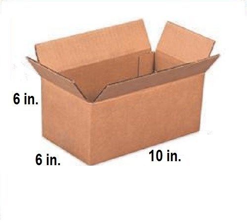 LOT 50 Small Cardboard Shipping Boxes 10/6/6 inch BOX