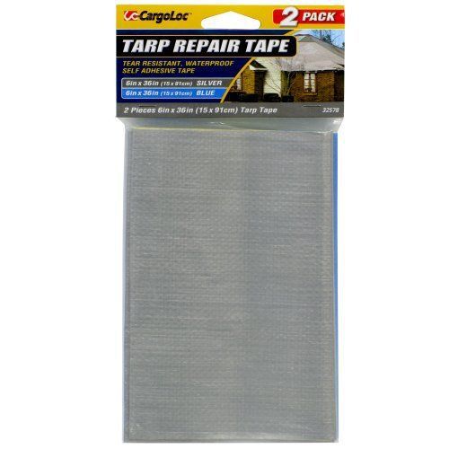 CargoLoc 32578 Tarp Repair Tapes  6-Inch/36-Inch  Blue/Silver