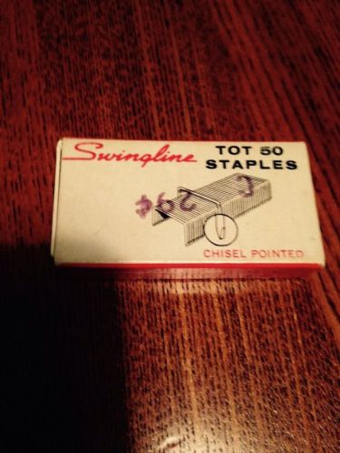 Vintage Swingline Tot 50 Staples 1000ct Chisel Pointed