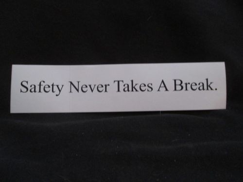 commercial safety vehicle safety bumperstickers.