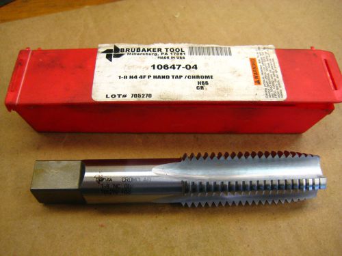 Brubaker Tool 1-8 H4 4F P Hand Tap  NOS