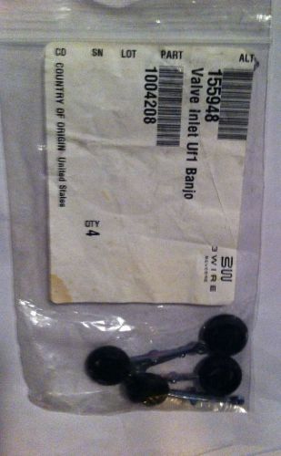 Lot of 4 valve inlet uf1 banjo part # 1004208 for sale