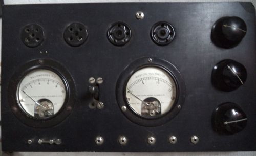 Vintage Weston Tube Tester Control Panel   N/R
