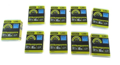 Nib stanley tra704-5c 1/4 inch 9 box pack 5,000 count heavy duty staples for sale