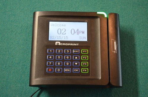 Acroprint TQ600M Magnetic Stripe Terminal Time Attendance Clock 01-0267-000