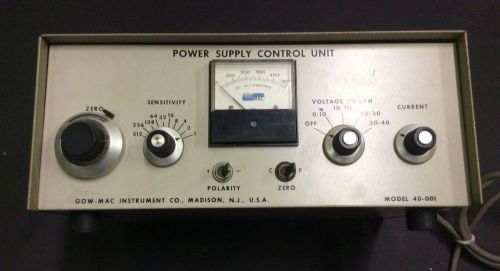 Gow-Mac 40-001 thermal conductivity power supply control unit