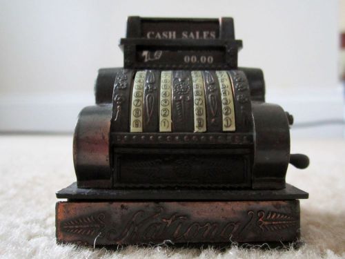 Cash Register Miniature Metal Replica Pencil Sharpener Vintage Desk Top Display