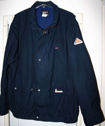 Mens bulwark fr flame resistant  blue jacket size xxl tall nomex 3a iiia for sale