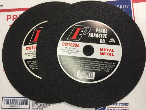 Pearl Abrasive CW1020A 10&#034; metal A36T Cut Off Wheel Chop Saw 5pk Free Shipping!!