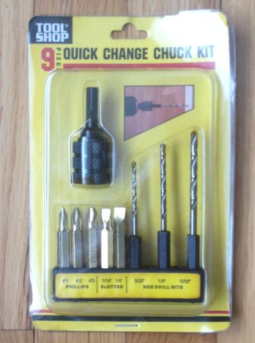 Tool Shop 9 Piece Quick Change Chuck Kit