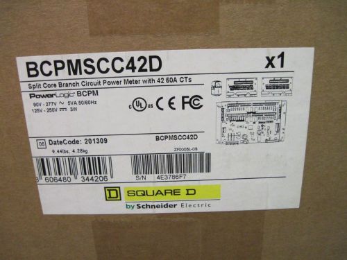 Square D Schneider Electric BCPMSCC42D Branch Circuit Power Meter w/ CTs**New**