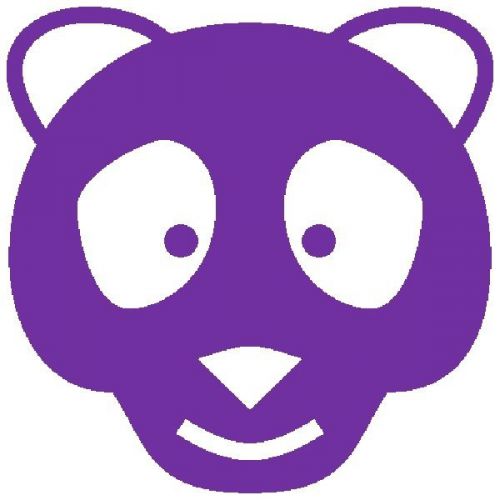 30 Custom Purple Panda Personalized Address Labels